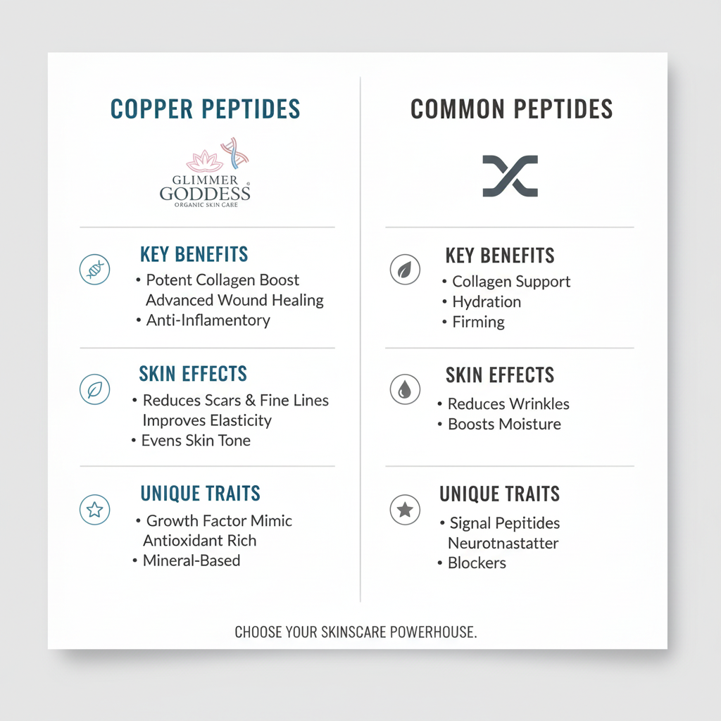 Copper Peptides vs Other Popular Skincare Peptides | Glimmer Goddess
