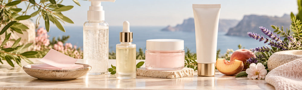 Lightweight summer skincare routine for oily skin
