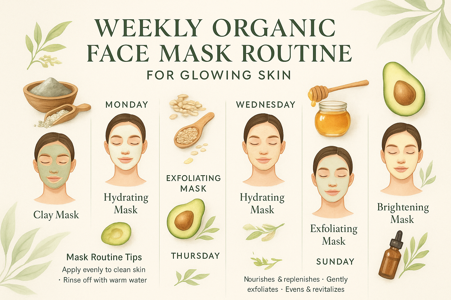 How to Build a Weekly Mask Routine for Glowing Skin