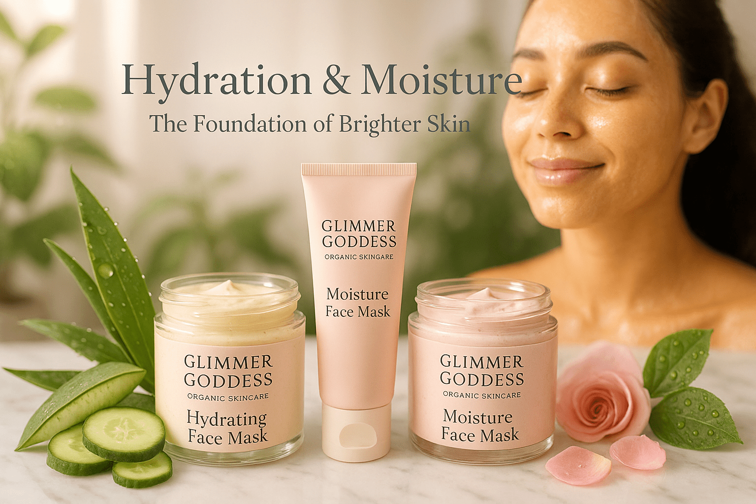 Hydration & Moisture – The Foundation of Brighter Skin - Glimmer Goddess® Organic Skin Care