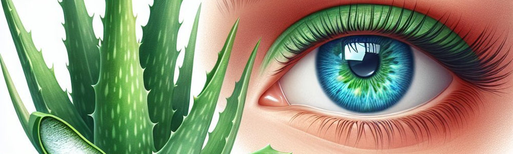 Aloe vera featured in a Glimmer Goddess guide to safe cosmetic use around the eye area and what to keep out of the eyes.