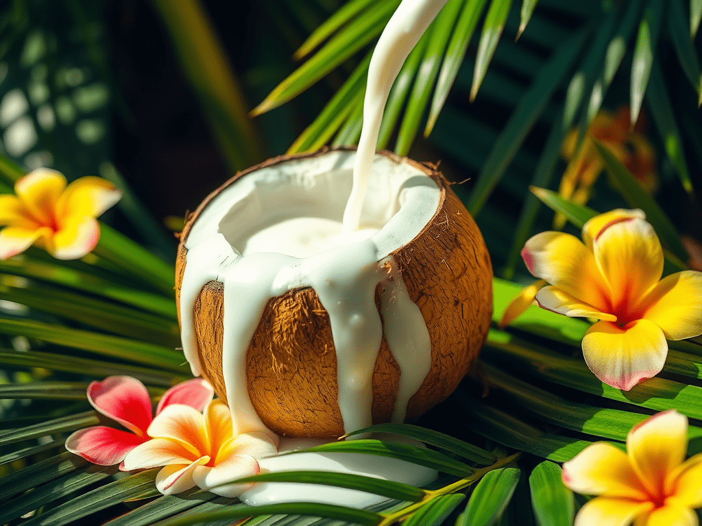 Unlock the Secrets: The Incredible Benefits of Coconut Milk on Your Skin - Glimmer Goddess® Organic Skin Care