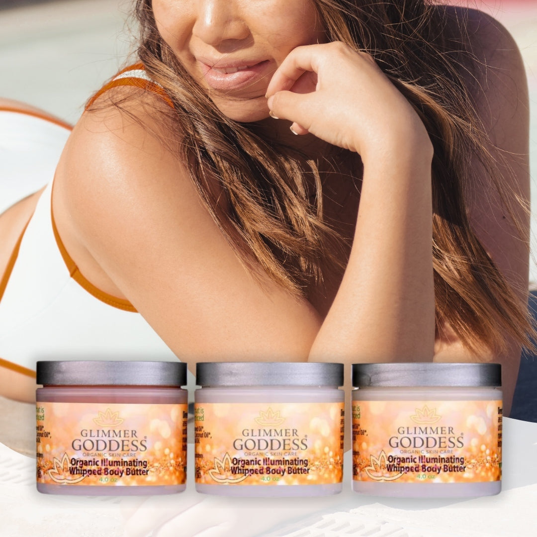 Organic Whipped Bronzing Body Butter - Glimmer Goddess® Organic Skin Care