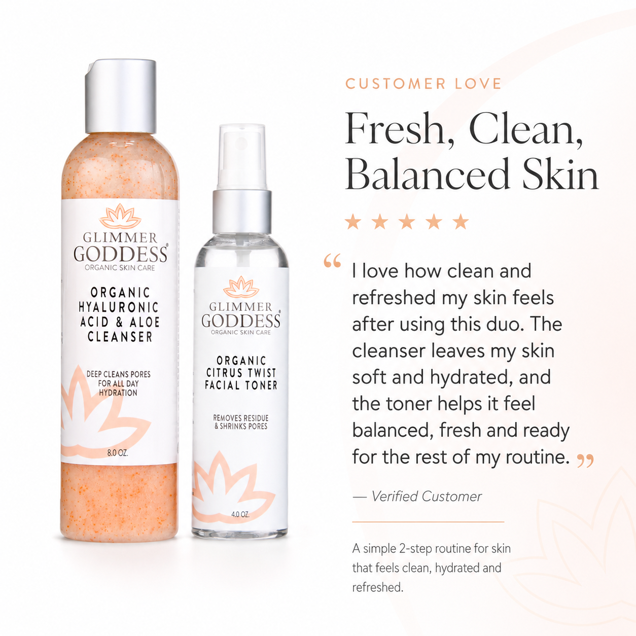 Fresh Start Duo – Hydrating Cleanser & Toner