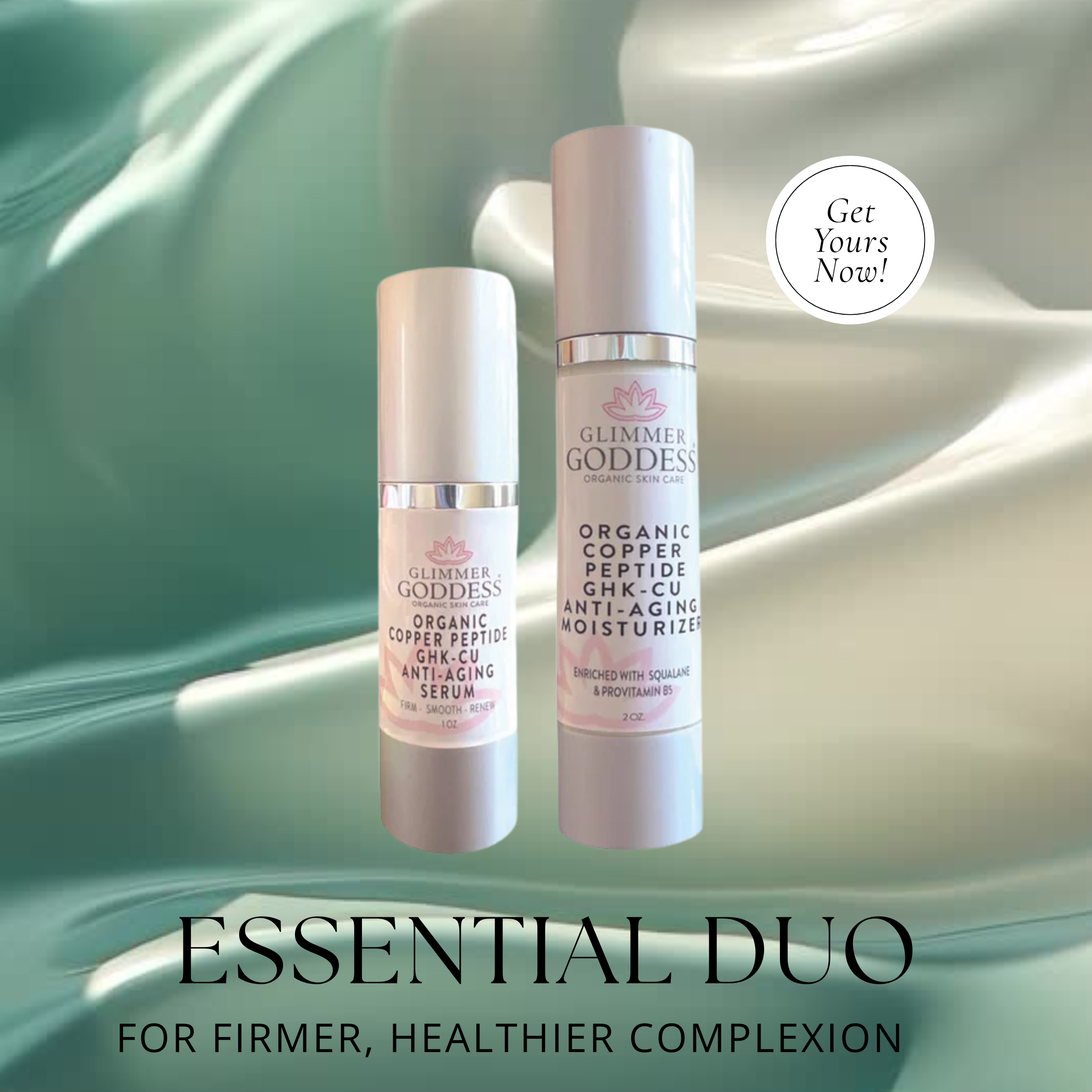 Copper Peptide Duo – Anti-Aging Serum & Moisturizer