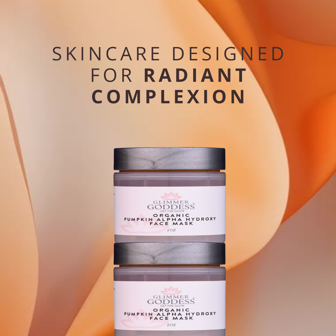 Organic Pumpkin AHA Face Mask – Alpha Hydroxy Acid Exfoliating Mask for Wrinkles & Glow