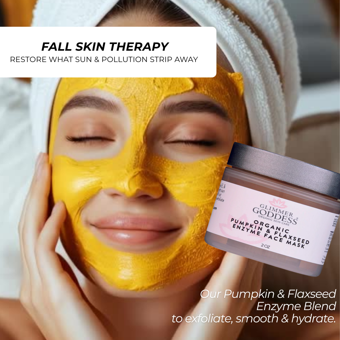 Organic Pumpkin Flaxseed Enzyme Face Mask – Brightening & Tightening Mask for Glowing Skin