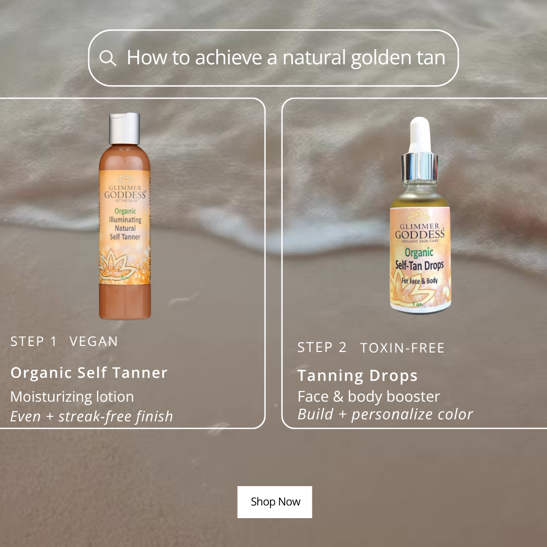 Organic Self Tanner with DHA & Self Tan Drops Bundle – Natural Sunless Tanning Kit