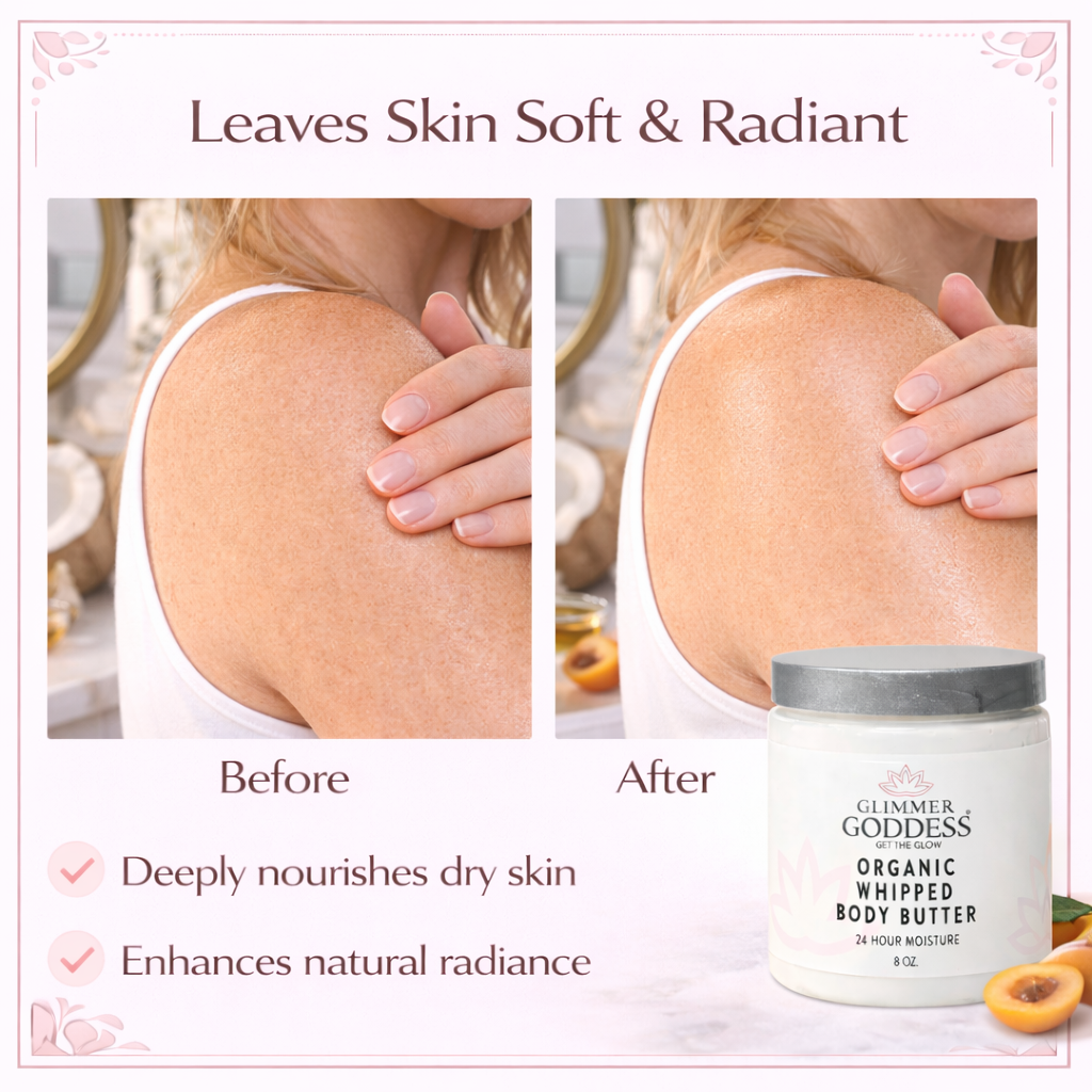 Organic Whipped Body Butter 8 oz – Ultra-Rich Moisturizer for Dry Skin & Eczema in 40+ Scents