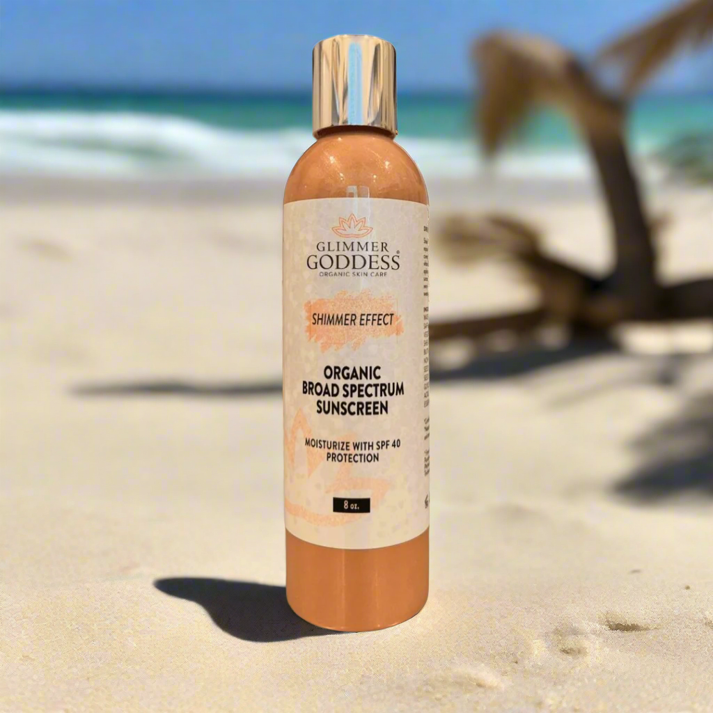 Goddess Glow Shimmer Suntan Lotion SPF 40 - Reef-Safe Radiance