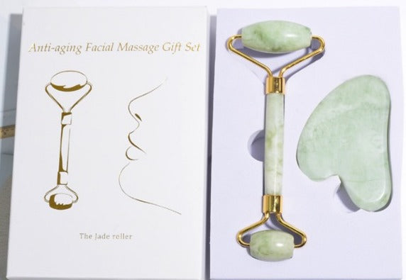 Jade Roller & Gua Sha Gift Box - Glimmer Goddess® Organic Skin Care