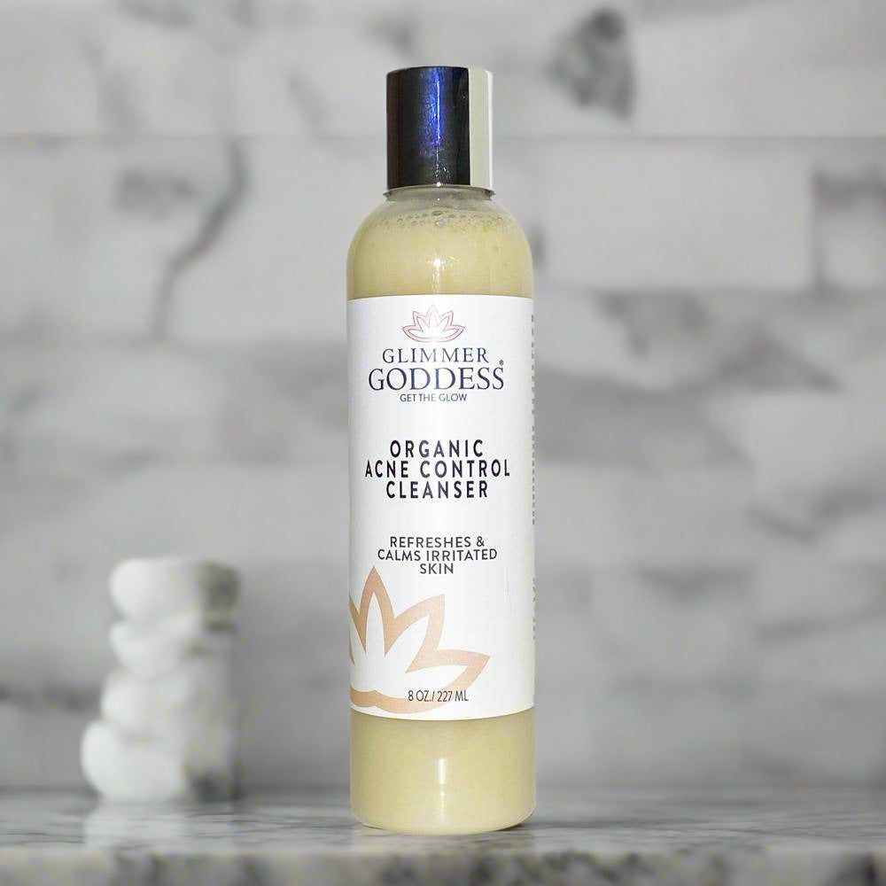 Organic Acne Cleanser with Hemp Seed Oil - Glimmer Goddess® Organic Skin Care