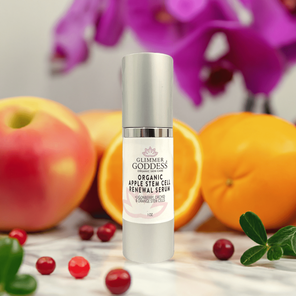 Organic Apple Stem Cell Serum from Glimmer Goddess by oranges