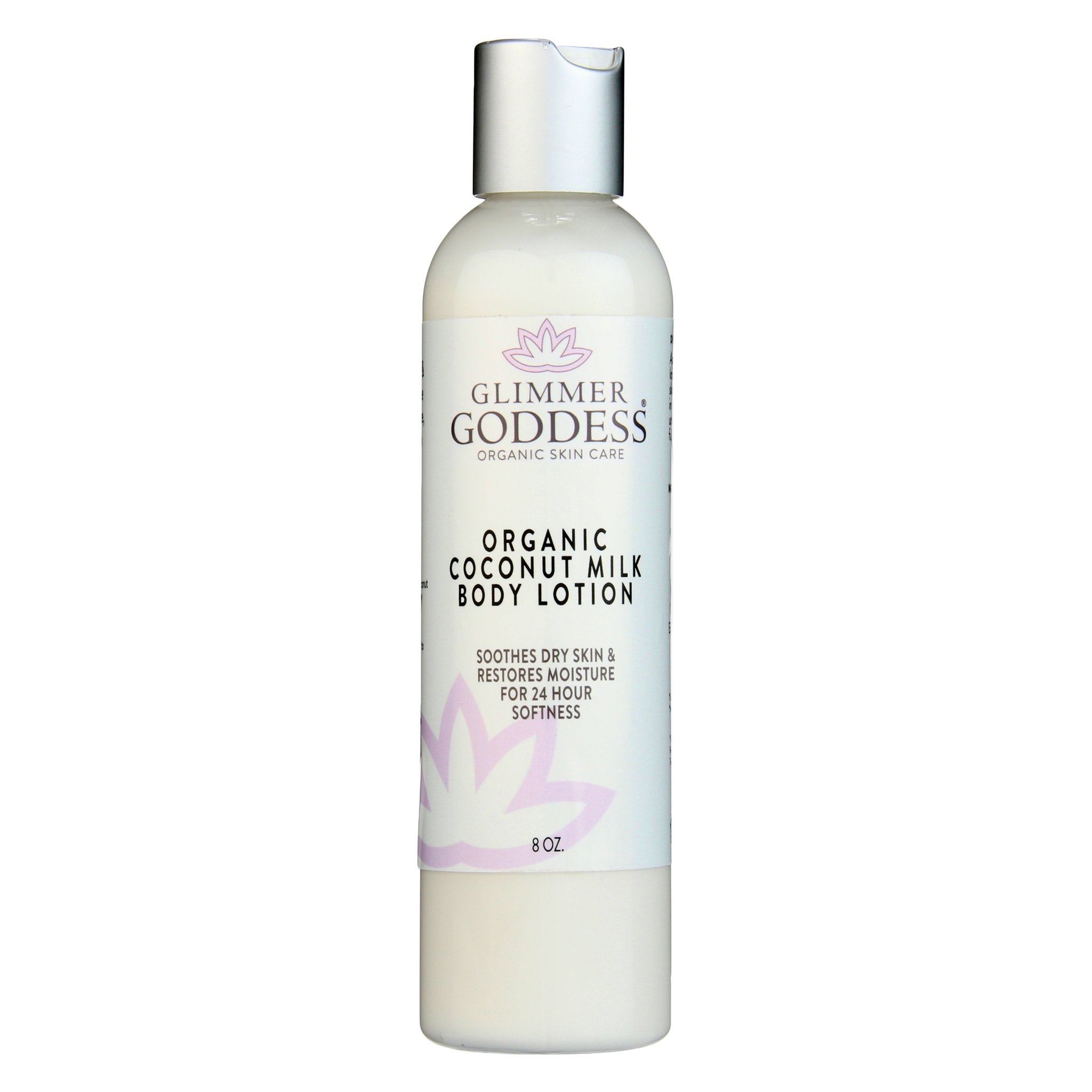 Organic Coconut Milk Body Lotion for Soft, Supple Skin - Glimmer Goddess® Organic Skin Care