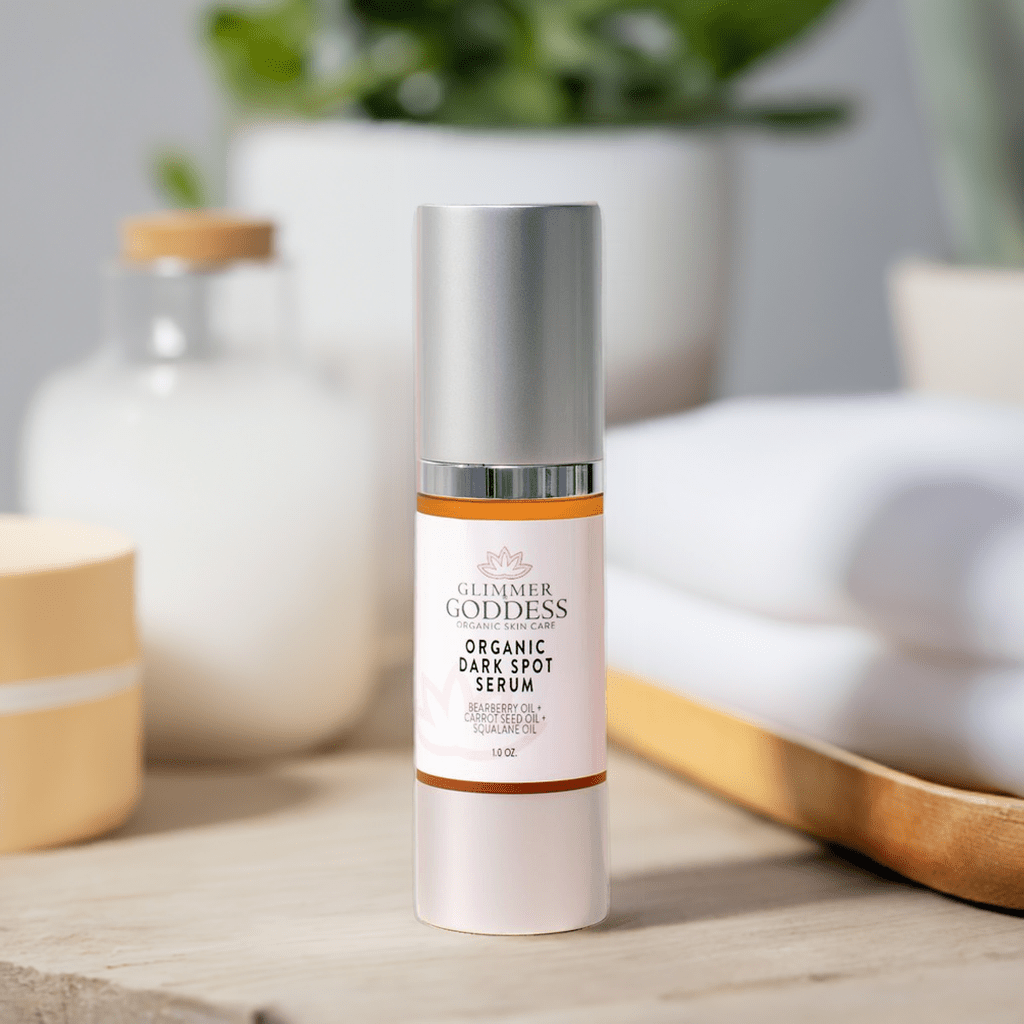 Organic Dark Spot Serum – Brightens & Evens Skin Tone - Glimmer Goddess® Organic Skin Care