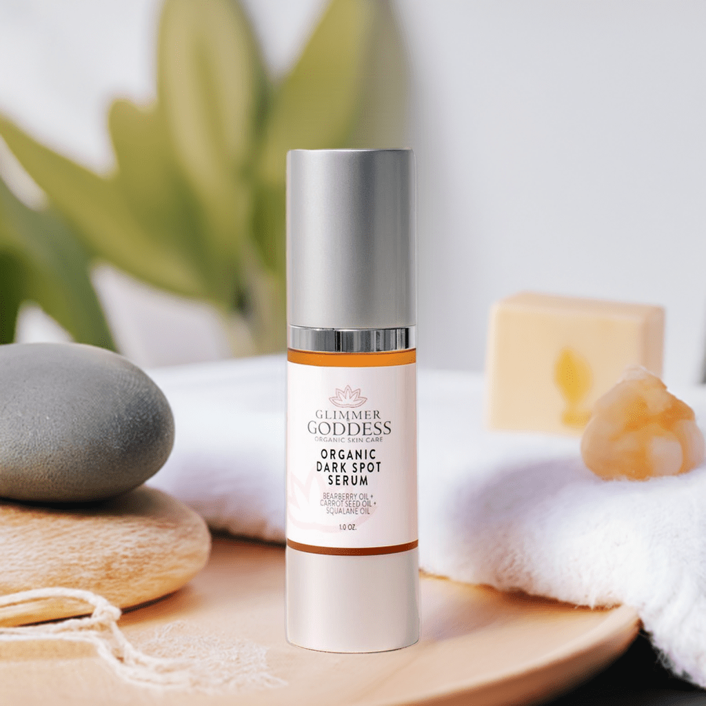 Organic Dark Spot Serum – Brightens & Evens Skin Tone - Glimmer Goddess® Organic Skin Care