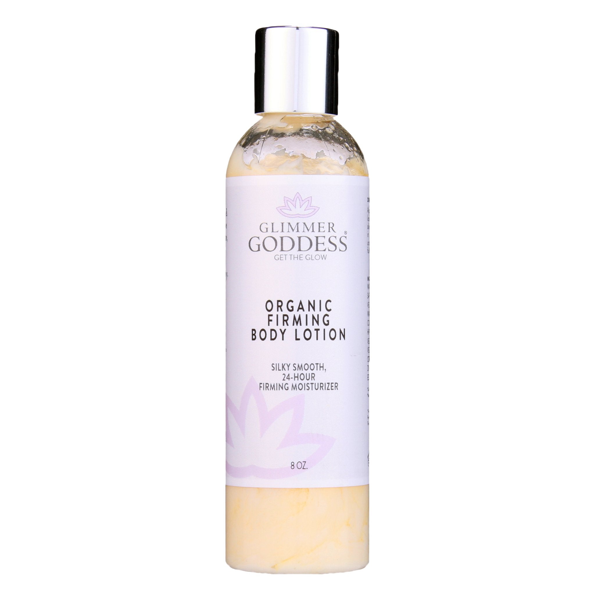 Front of body of Organic Firming Body Lotion from Glimmer GoddessÂŽ