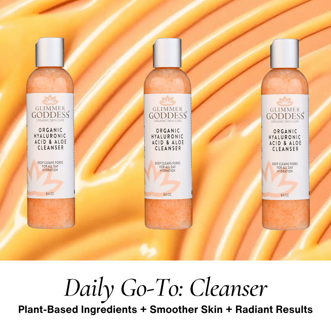 Organic Hyaluronic Acid Facial Cleanser - Glimmer Goddess® Organic Skin Care