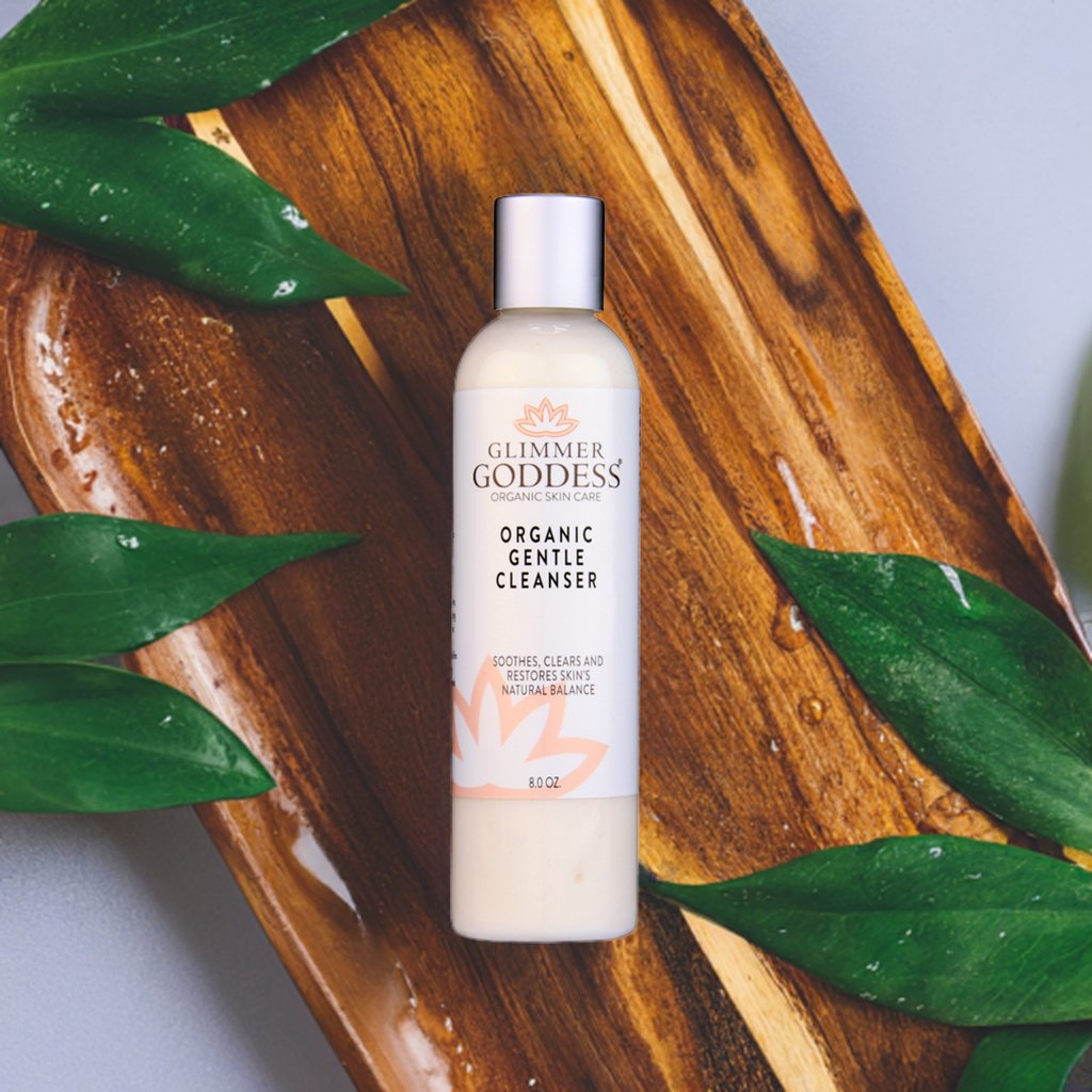 Organic Sensitive Skin Cleanser - Gentle Enough for all skin types - Glimmer Goddess® Organic Skin Care