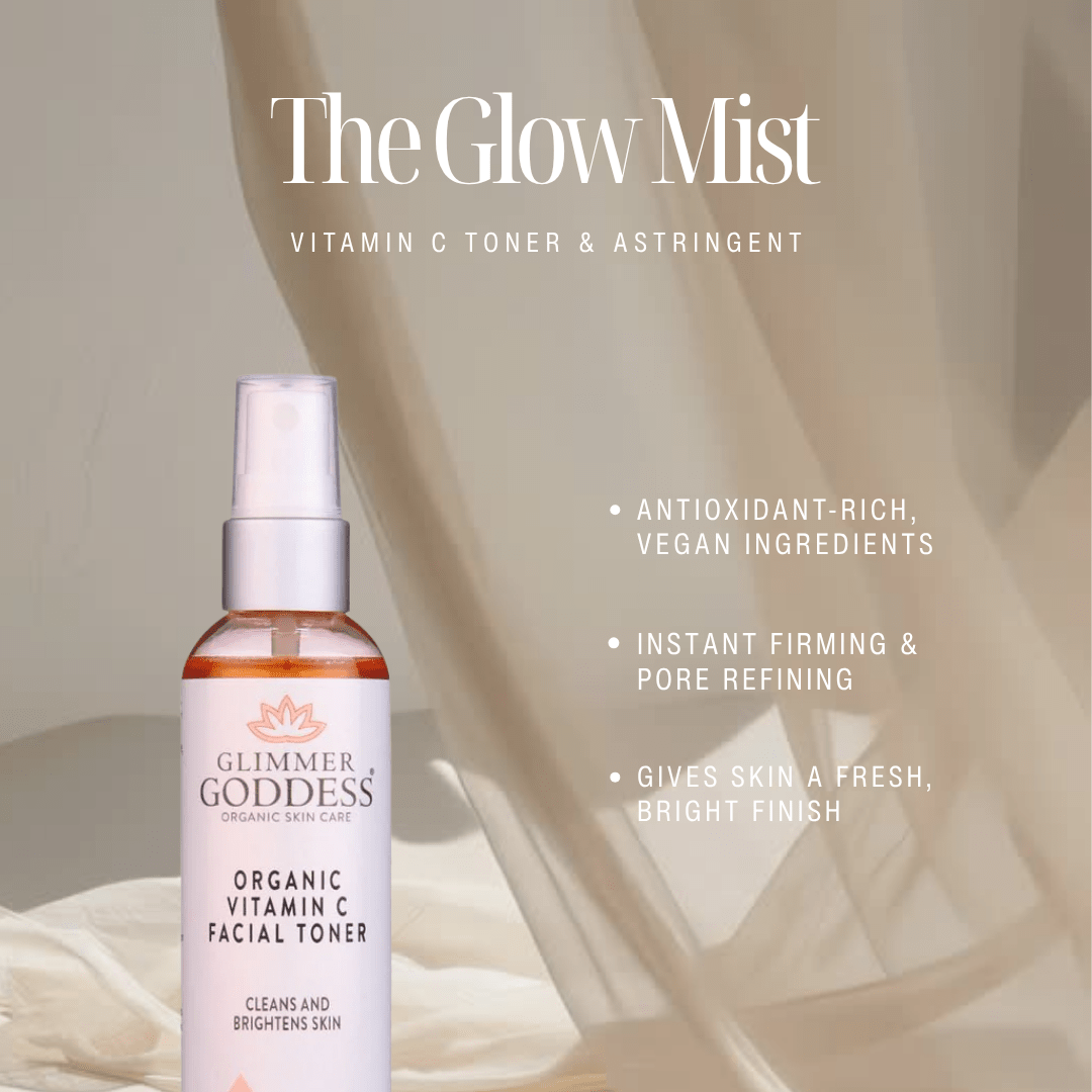 Organic Vitamin C Facial Toner & Natural Astringent - Glimmer Goddess® Organic Skin Care