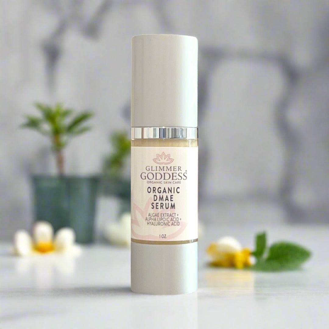Organic Anti-Aging Trio Vitamin C + DMAE + Age Reversing Eye Serum - Glimmer Goddess® Organic Skin Care