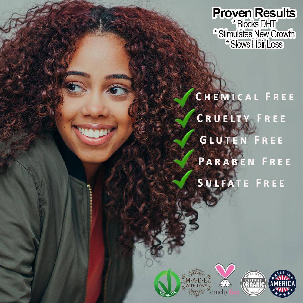 Organic Caffeine Hair Growth Trio - Glimmer Goddess® Organic Skin Care