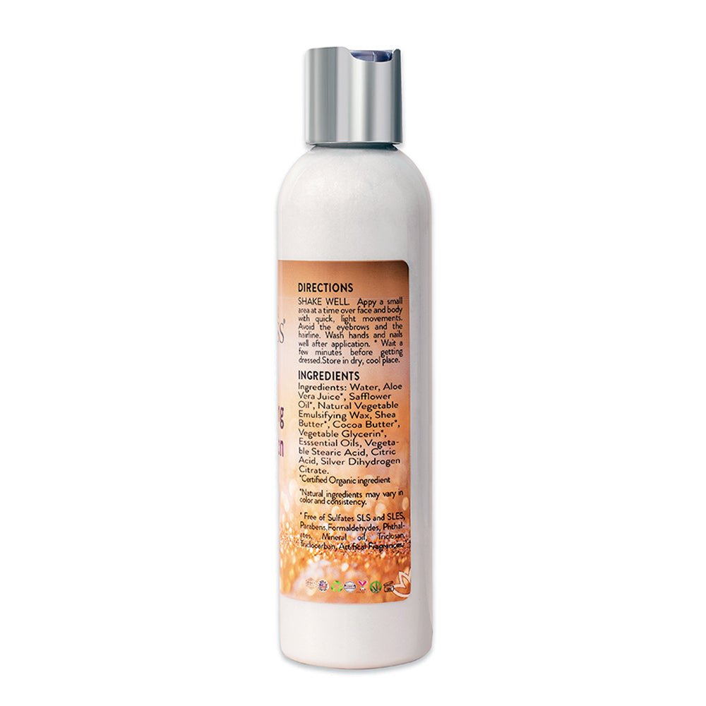 Organic Diamond Shimmer Body Lotion - Sparkle For All Skin Types - Glimmer Goddess® Organic Skin Care