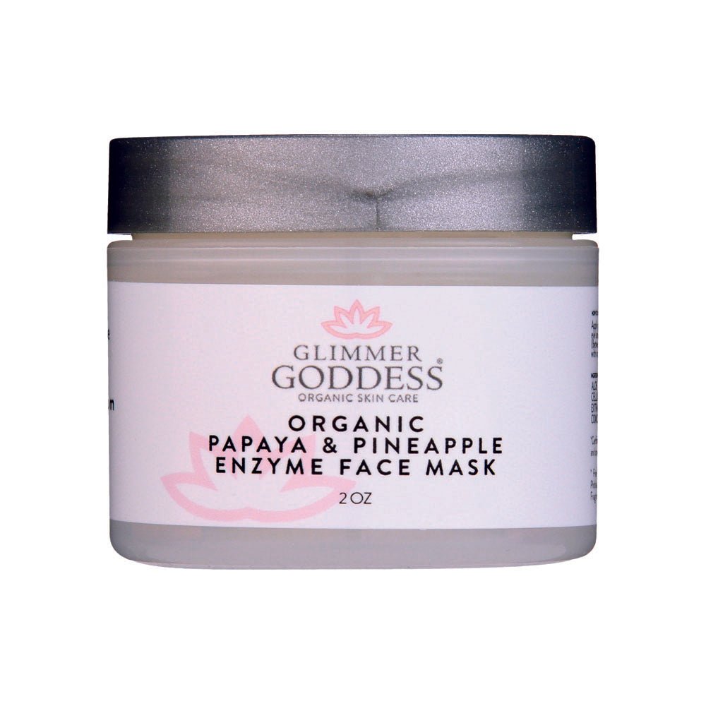 Organic Papaya and Pineapple Enzyme Face Mask - Glimmer Goddess® Organic Skin Care