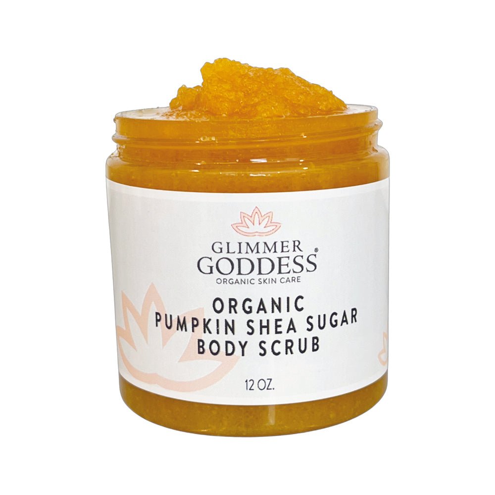 Organic Pumpkin Shea Sugar Body Scrub - Glimmer Goddess® Organic Skin Care