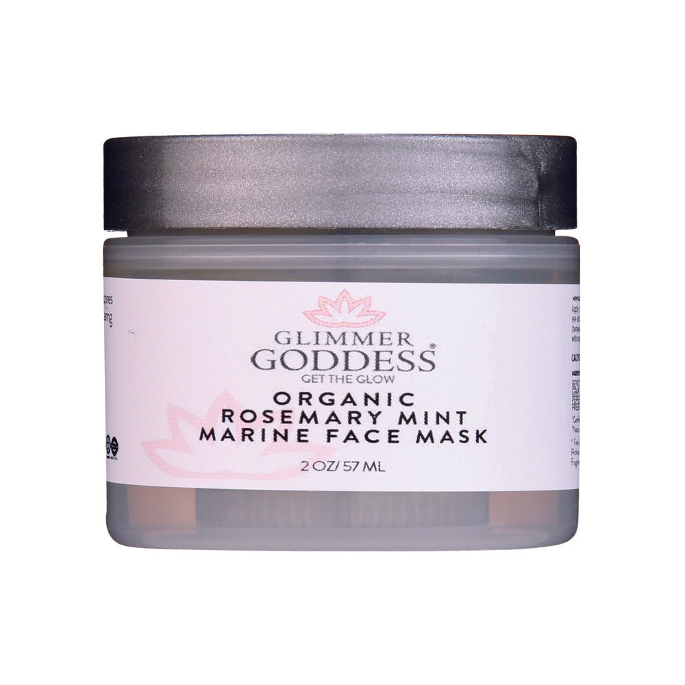 Organic Rosemary Mint Algae Face Mask - Glimmer Goddess® Organic Skin Care