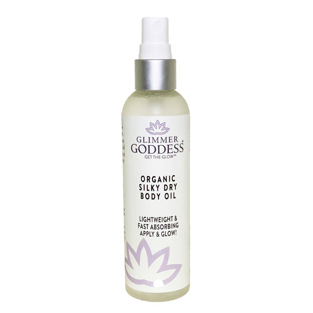 Organic Silky Dry Body Oil - 4 oz. - Glimmer Goddess® Organic Skin Care