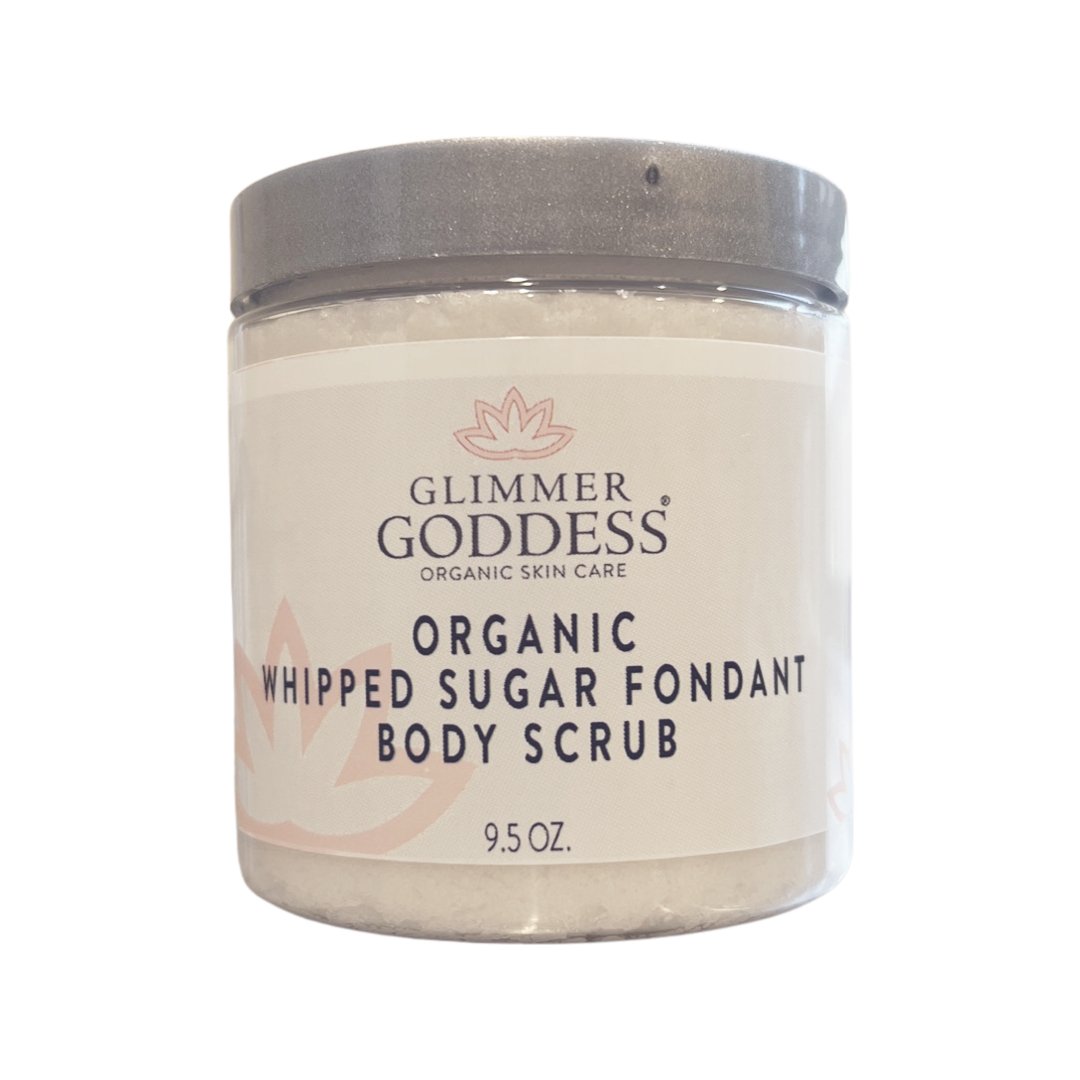 Organic Whipped Sugar Fondant Exfoliating Body Scrub - Glimmer Goddess® Organic Skin Care