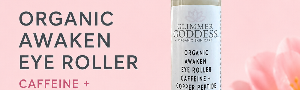 Glimmer Goddess Cooling Eye Roller featured in an evidence-based guide to under-eye roller benefits and limits.