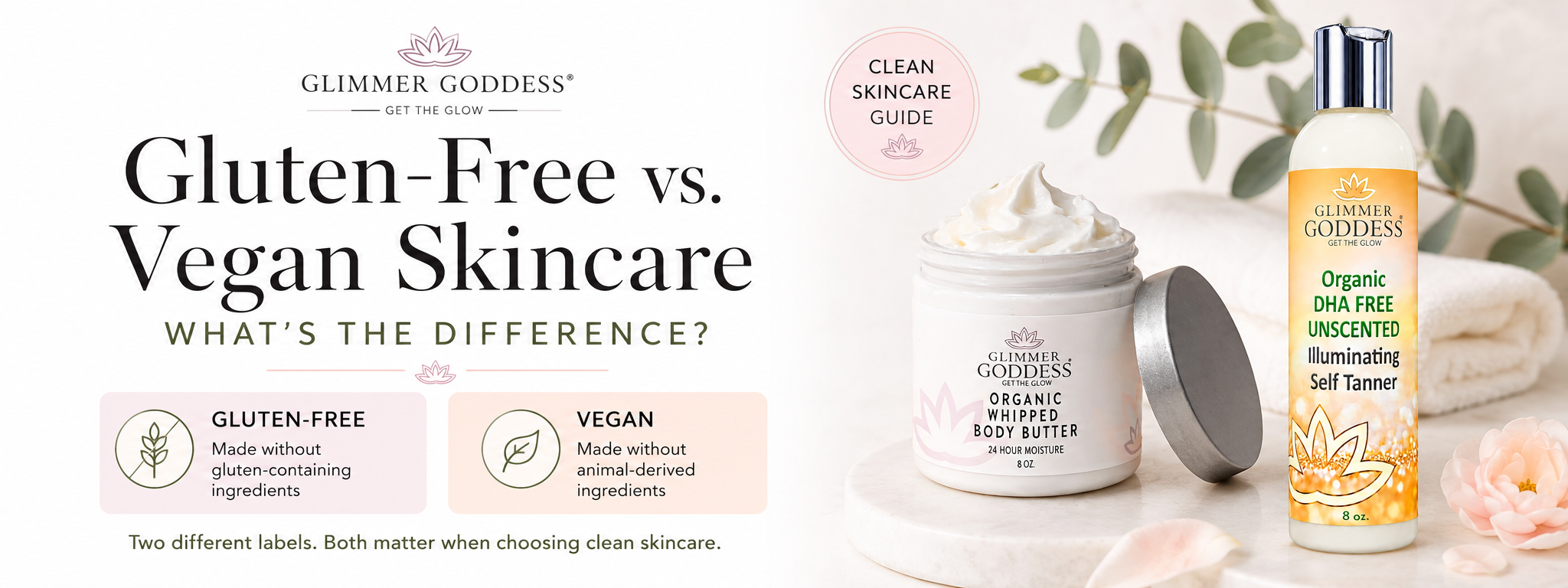 Gluten-Free vs. Vegan Skincare: What’s the Difference?