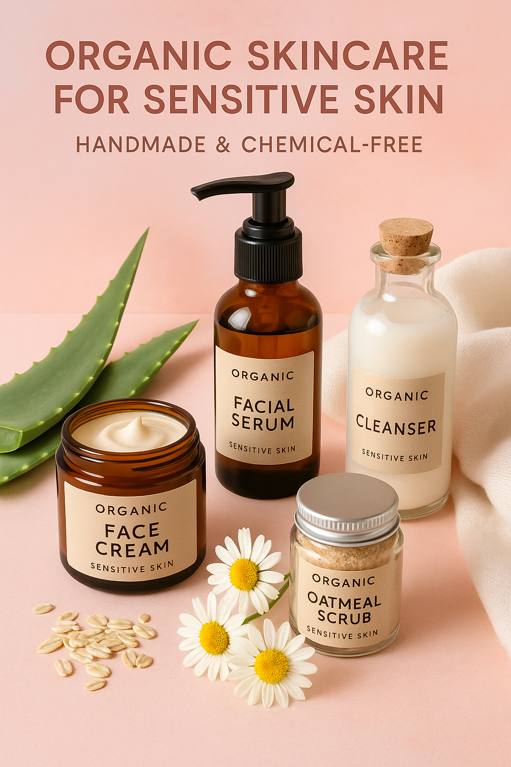 Organic Skincare for Sensitive Skin — Handmade & Chemical-Free