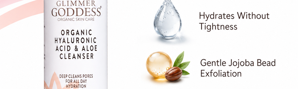 Glimmer Goddess skincare featured in a guide to evaluating natural and botanical ingredients.