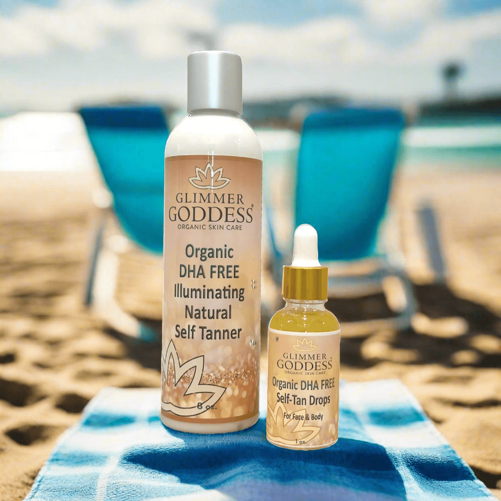 Best Self Tanner for Sensitive Skin: DHA-Free Glow Guide - Glimmer Goddess® Organic Skin Care