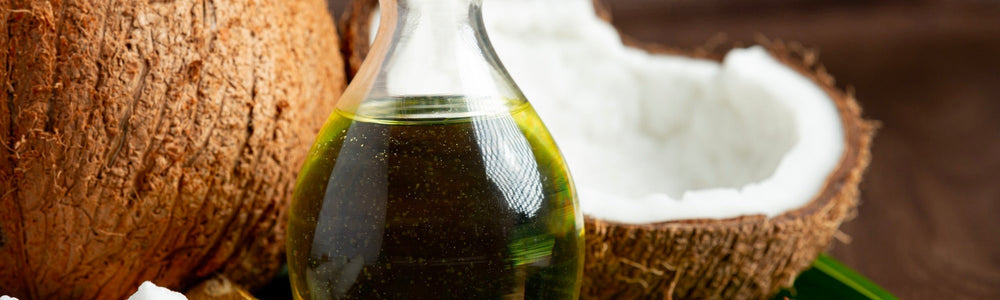 Coconut oil and tea tree oil ingredients for a Glimmer Goddess skincare safety guide.