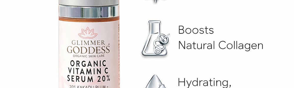 Glimmer Goddess Vitamin C Serum in an evidence-based vitamin C skincare guide.