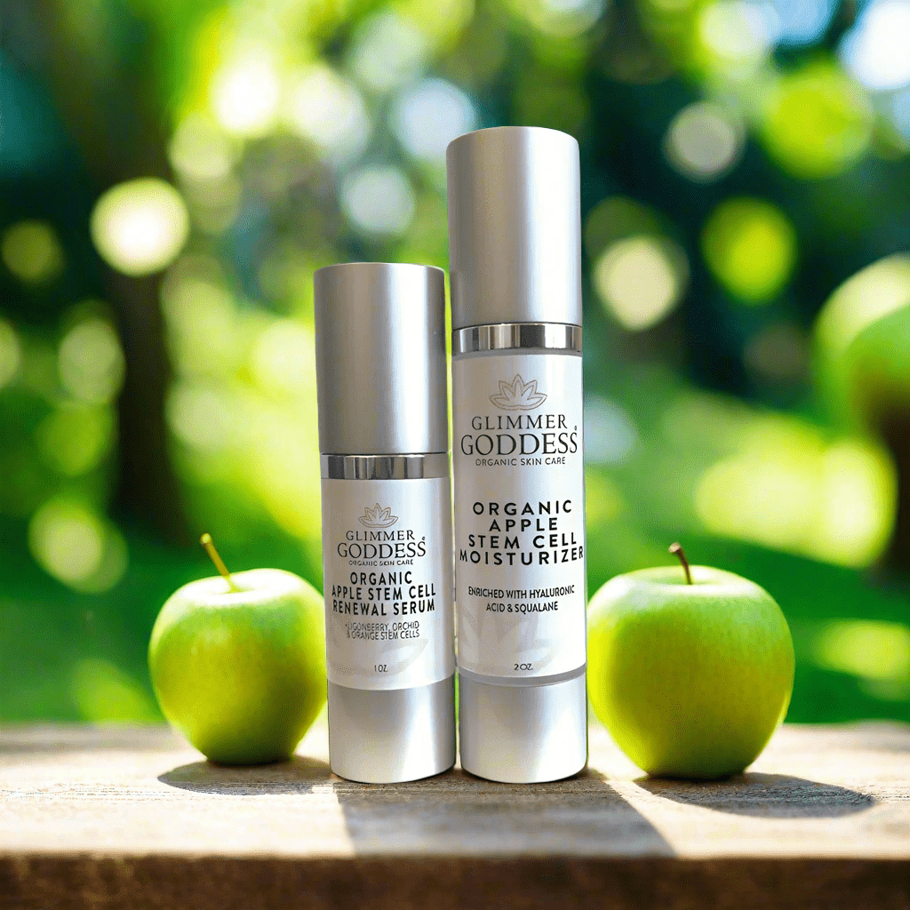 Unlock the Secret to Youthful, Radiant Skin with Our Organic Apple Stem Cell Collection 🍎✨ - Glimmer Goddess® Organic Skin Care
