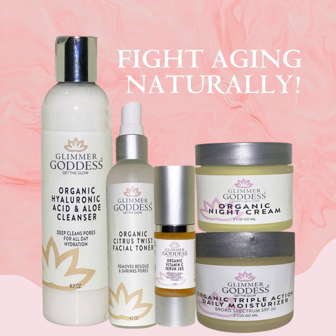 Unlocking the Secrets of Youthful Skin: Morning vs Evening Skincare for Aging Skin - Glimmer Goddess® Organic Skin Care