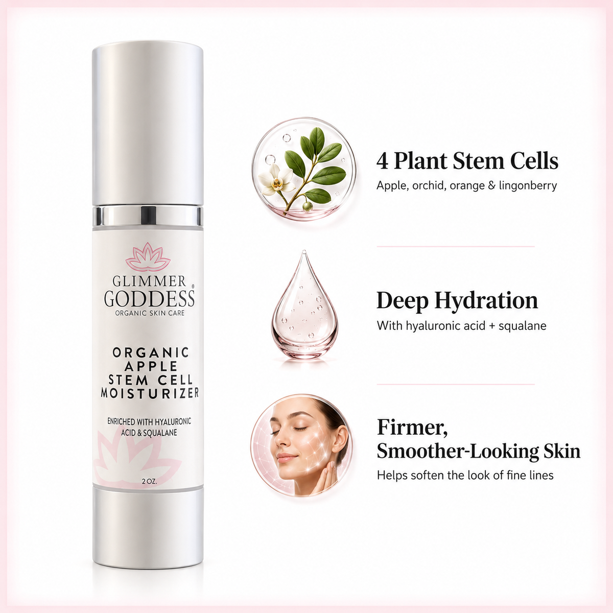 Apple Stem Cell Moisturizer – Plant Stem Cell Anti-Aging Cream