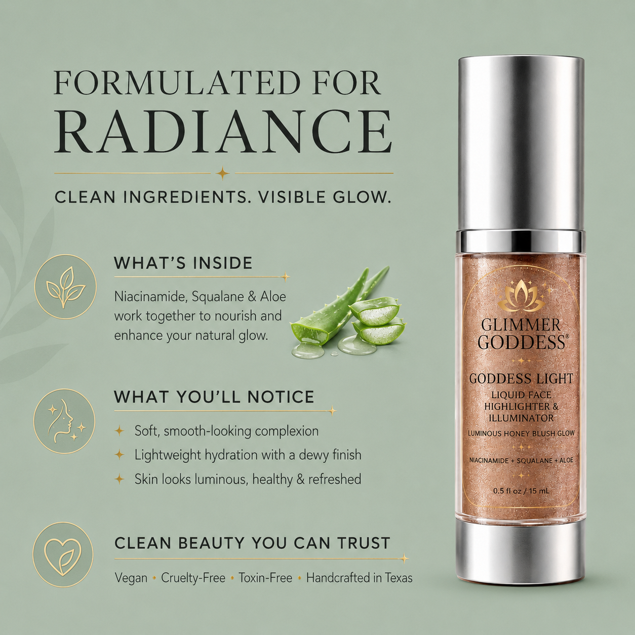 Goddess Light Liquid Face Highlighter & Illuminator