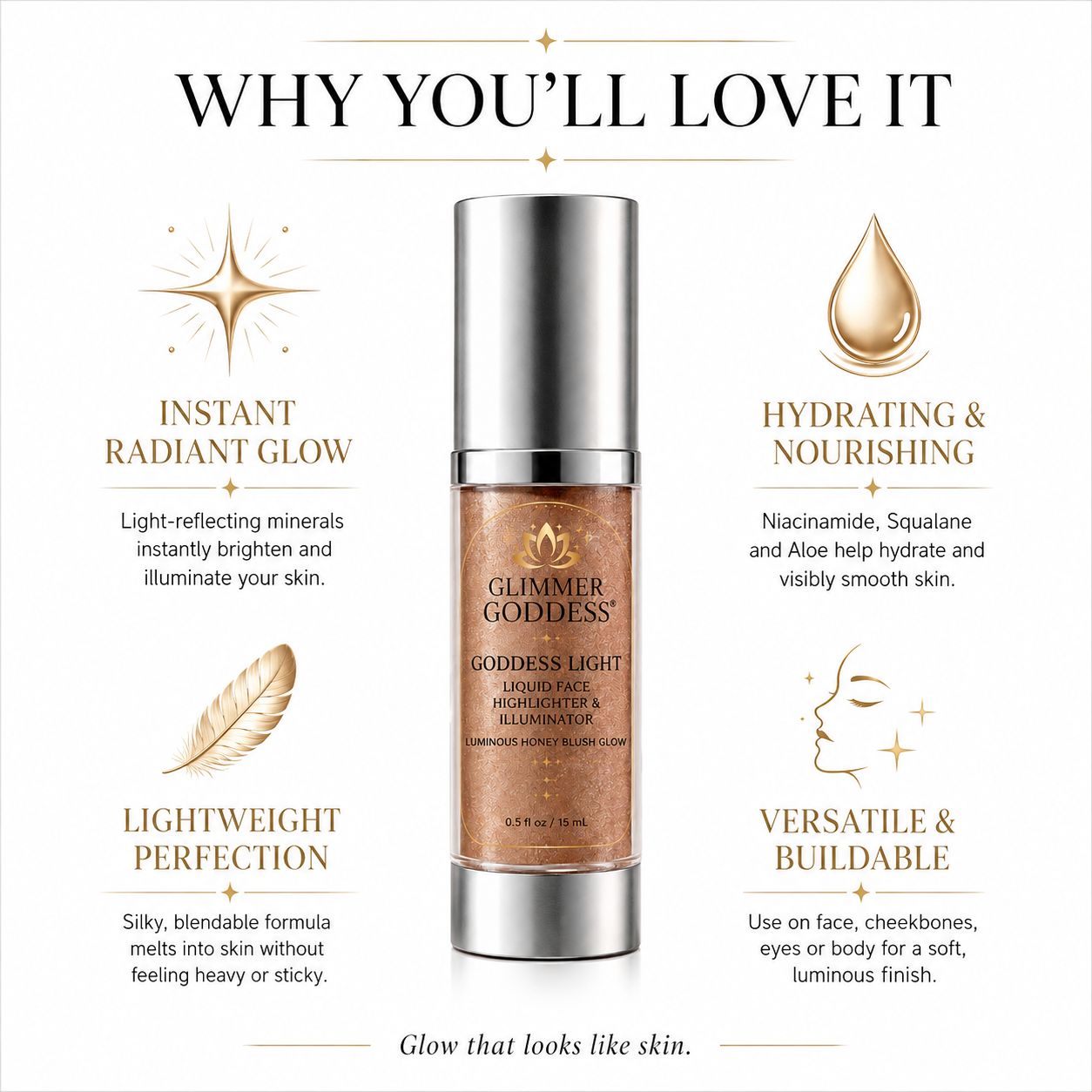 Goddess Light Liquid Face Highlighter & Illuminator