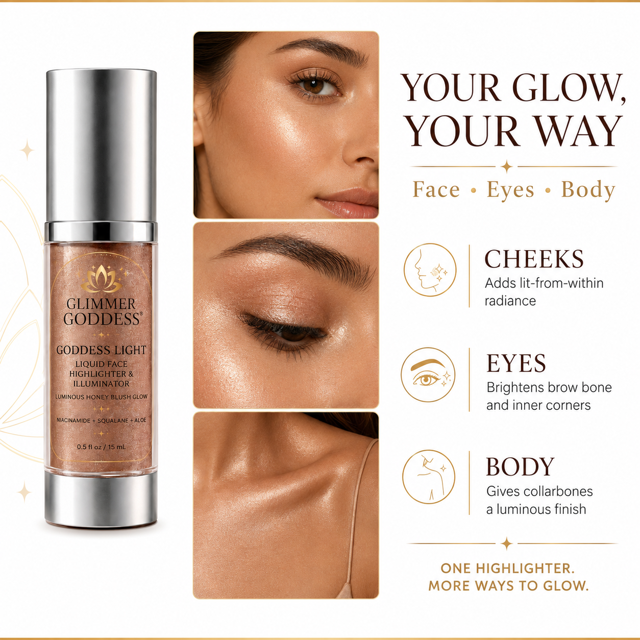 Goddess Light Liquid Face Highlighter & Illuminator