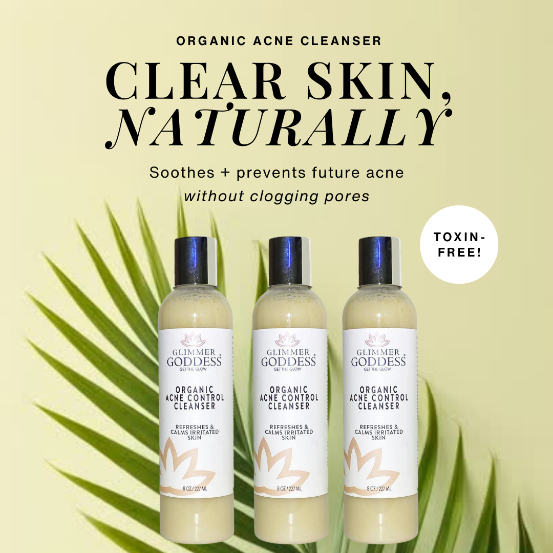 Organic Acne Cleanser with Hemp Seed Oil – Gentle Face & Body Wash for Breakouts, Oily Skin & Inflammation