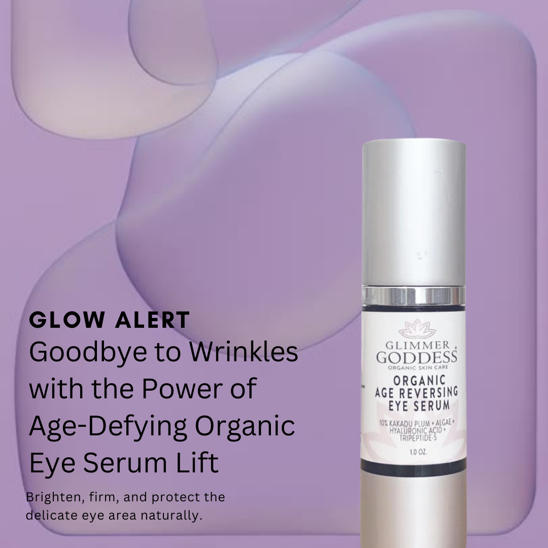 Organic Age Reversing Eye Serum – Instant Firming Eye Treatment with Peptides, Vitamin C & Spirulina