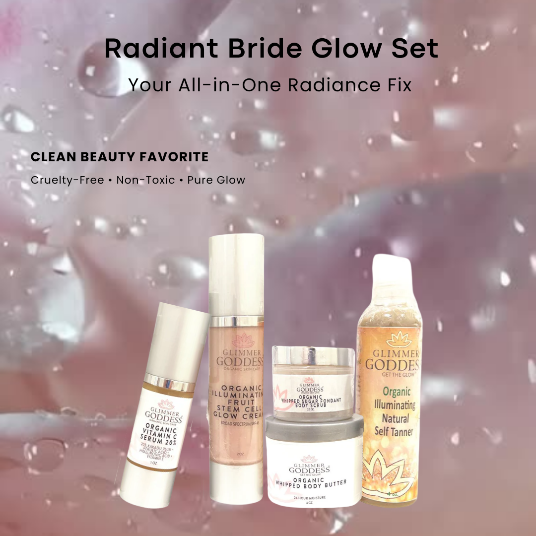 Organic Bridal Glow Essentials Bundle – Complete Wedding Day Skincare for Radiant Bride