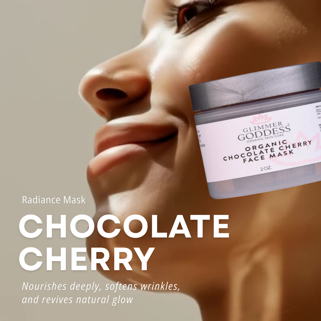 Organic Chocolate Cherry Face Mask – Antioxidant Anti-Aging Mask for Radiant, Youthful Skin