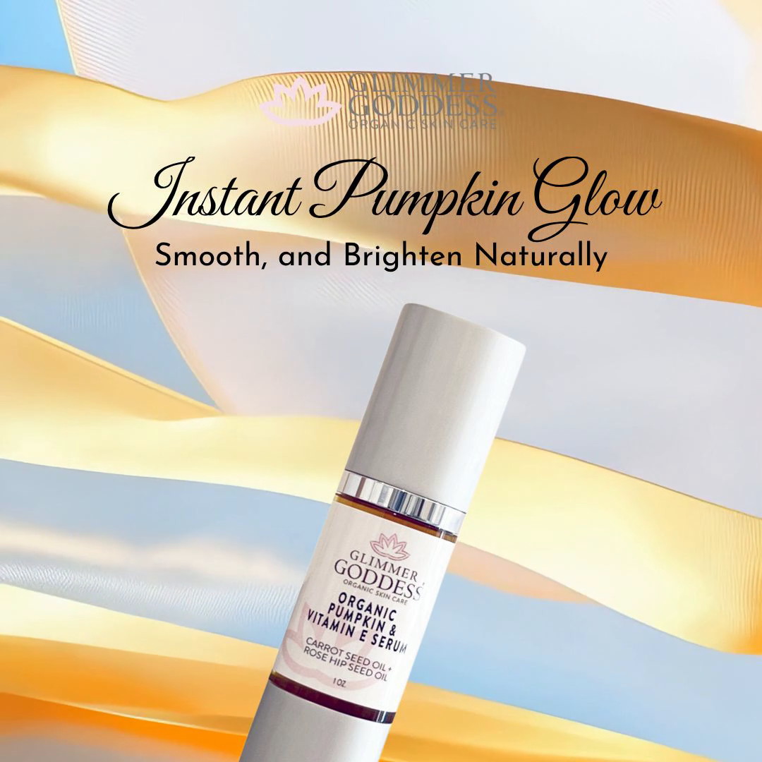 Organic Pumpkin Enzyme Serum – Vitamin E Glow Serum for Exfoliation, Collagen & Instant Radiance